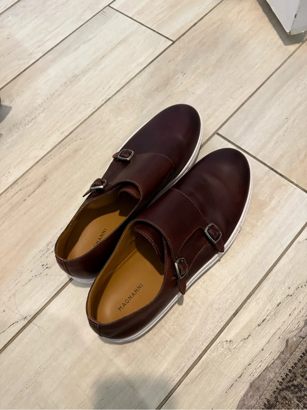 Magnanni Double Monk Leather Sneakers